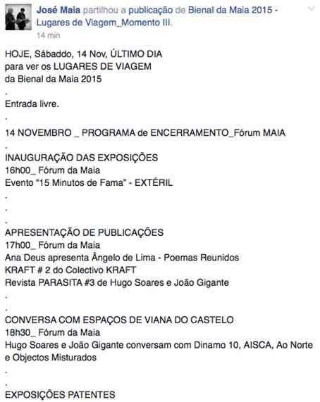 ext&eacute;ril - bienal da maia